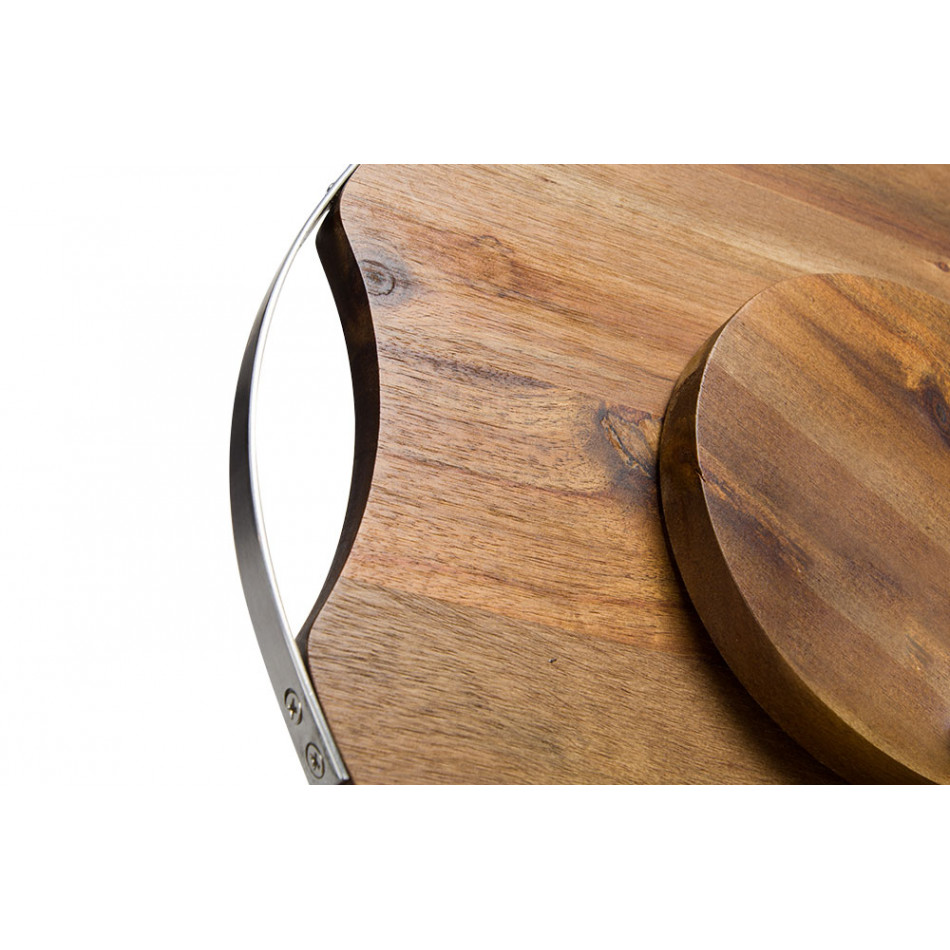 Acacia wood plate Appetizer, 35.4x35x3cm