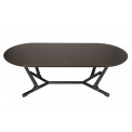 Coffee table Salluzo, ash wood veneer, 130x60x40cm