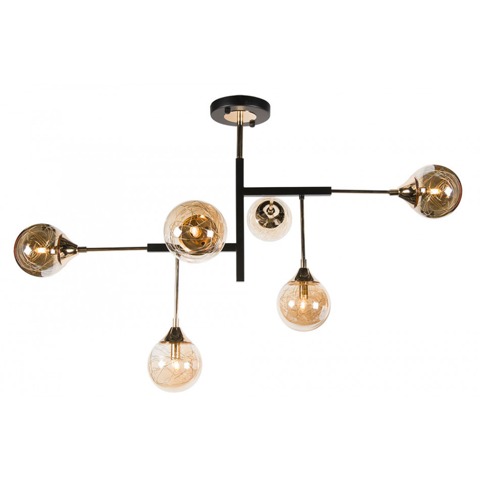 Pendant lamp Idrija 6, G9 6x25W, 110x110x70cm