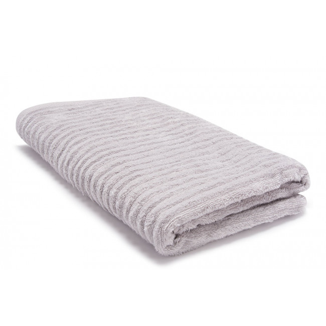 Bamboo towel Stripe, 70x140cm, light grey colour, 550g/m2