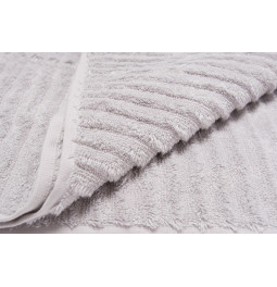 Полотенце бамбукового волокна Stripe, 70x140cm, светло-серого цвета, 550g/m2