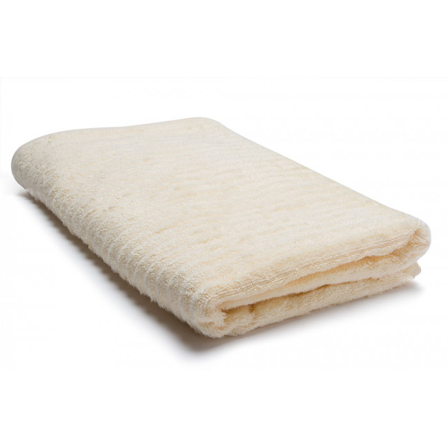 Bamboo towel Stripe, 70x140cm, cream colour, 550g/m2