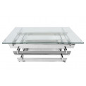 Coffee table Elington, silver colour, 100x100x38cm