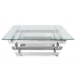 Кофейный столик Elington, цвет серебро, 100x100x38см 