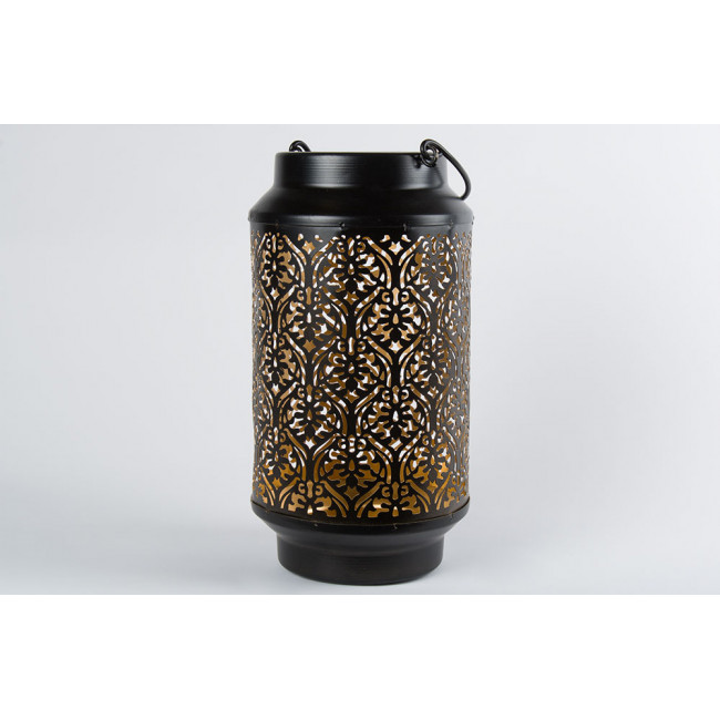 Lantern Igate S, black/gold colour, H28.5x15.5cm