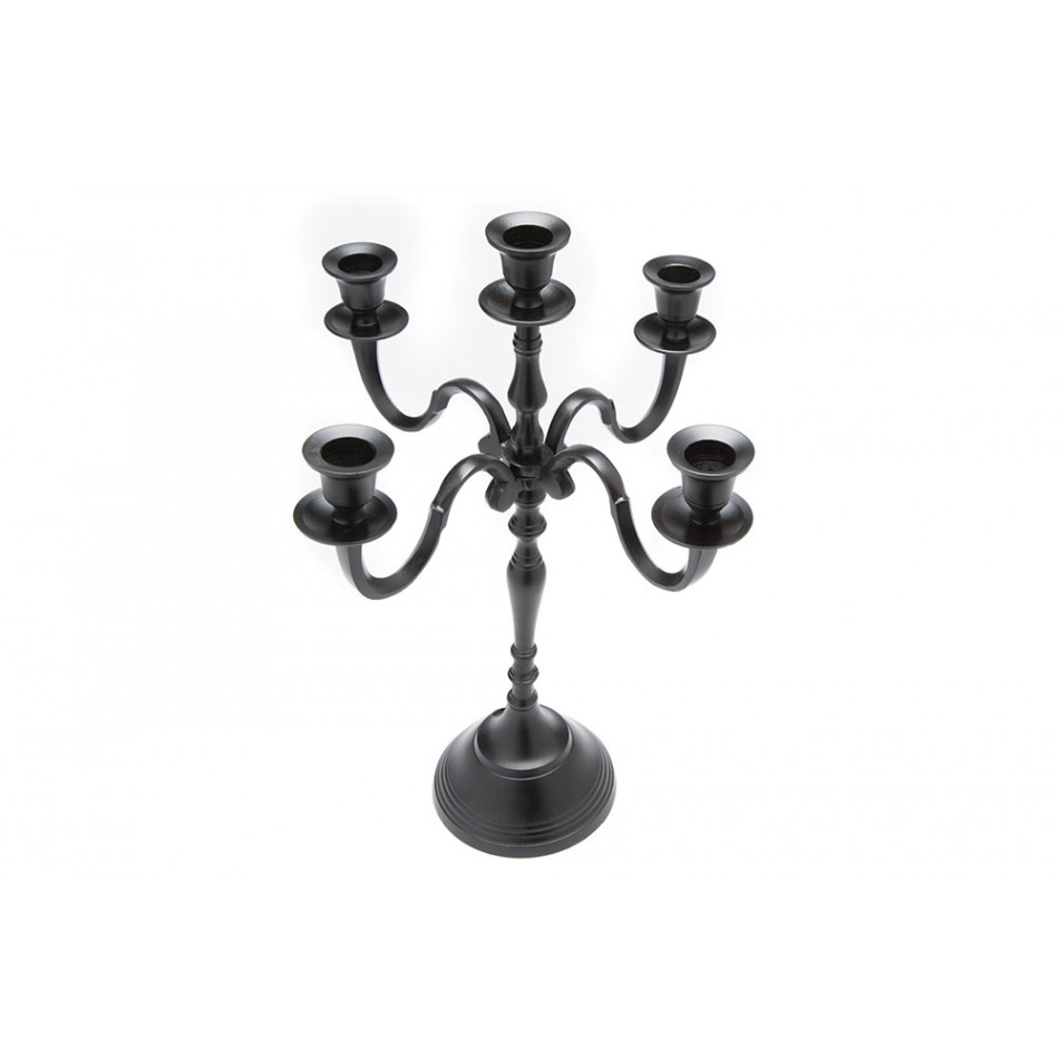 Candle holder Verena, black colour, 40x23cm