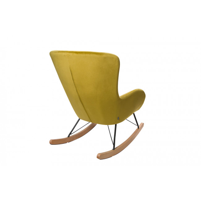 Кресло-качалка Amadeus, золотисто-оливкового цвета, H97x76x103, высота сиденья 42cm
