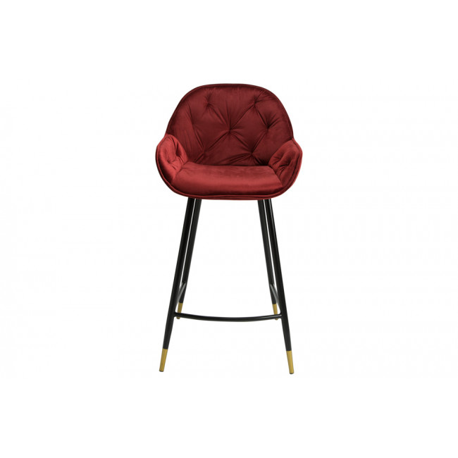 Барный стул Salorino, цвет бордовый, 96x48x54cm, высота сиденья 62cm