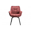 Chair Sennen, pink colour, 63x63x84cm, seat height 46cm