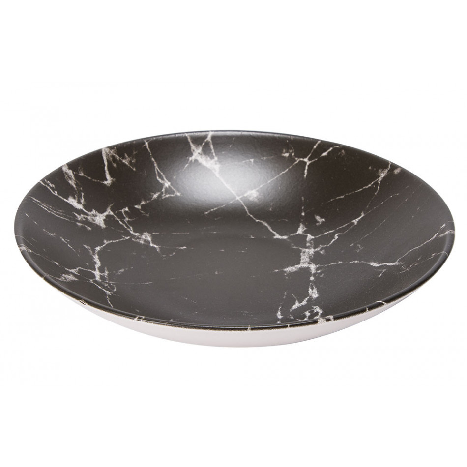 Deep plate Geom Marbre, D20cm, H4.7cm