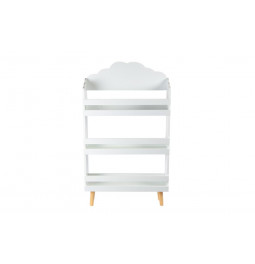 Bookcase Cloud, white, 58x100x18cm