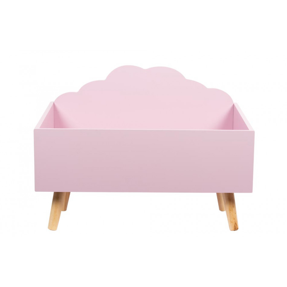 Storage box Cloud, pink colour, 58x45x28cm