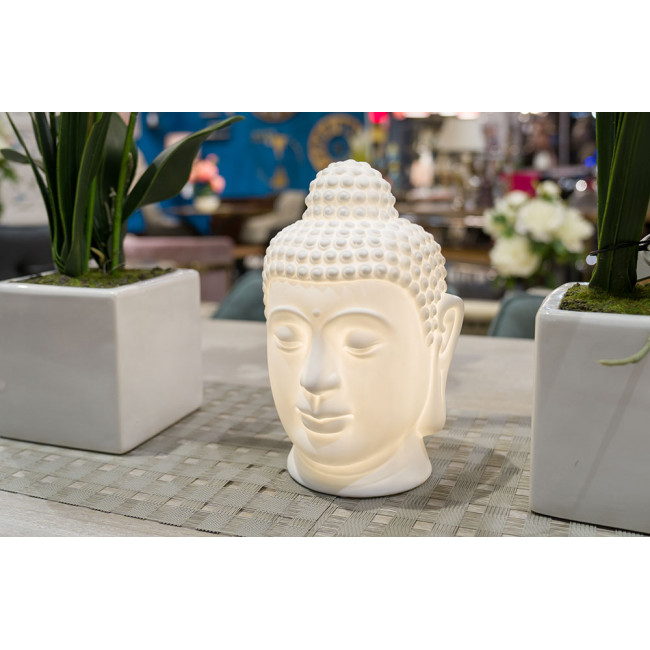Table lamp Buddha head, H23x15.5cm, E14 40W