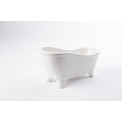 Decorative Mini Bath tub white, ceramic, 16x7x9cm