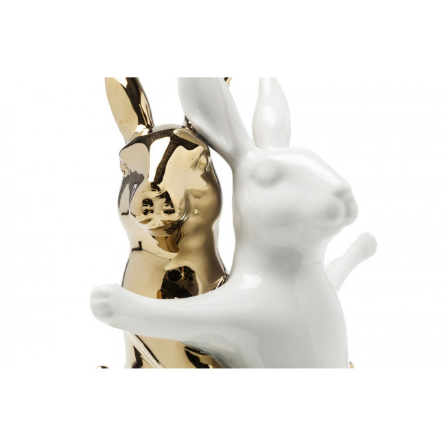 Decorative figurine Hugging Rabbits, 24.5x15x11.5cm