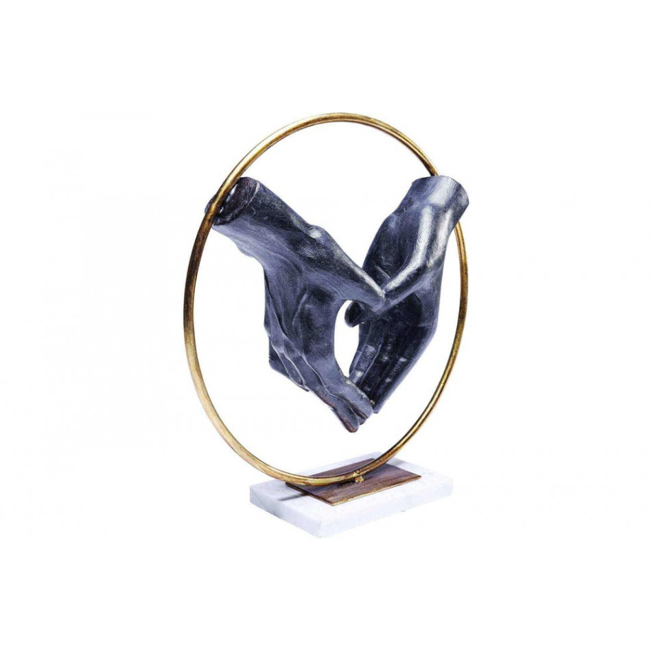 Deco object Heart Hand, D33x10.5cm