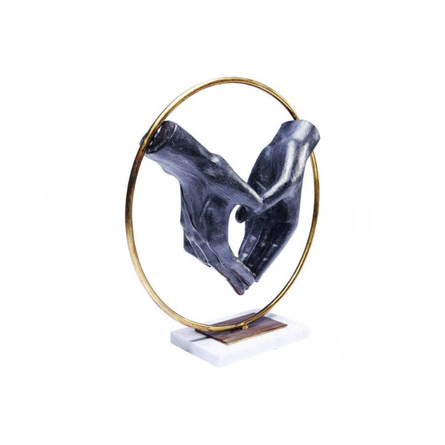 Deco object Heart Hand, D33x10.5cm