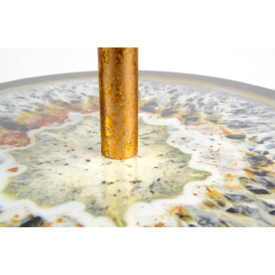 2 Tier Serving Plate, metal, 23x25cm