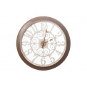 Wall clock, brown/golden, D51cmx4.8cm