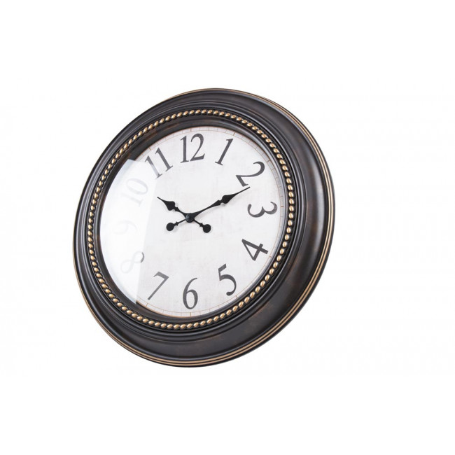 Wall clock Irvine, brown, D76cm