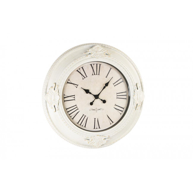 Wall clock Antique, white/ golden, D57.5x5.5cm