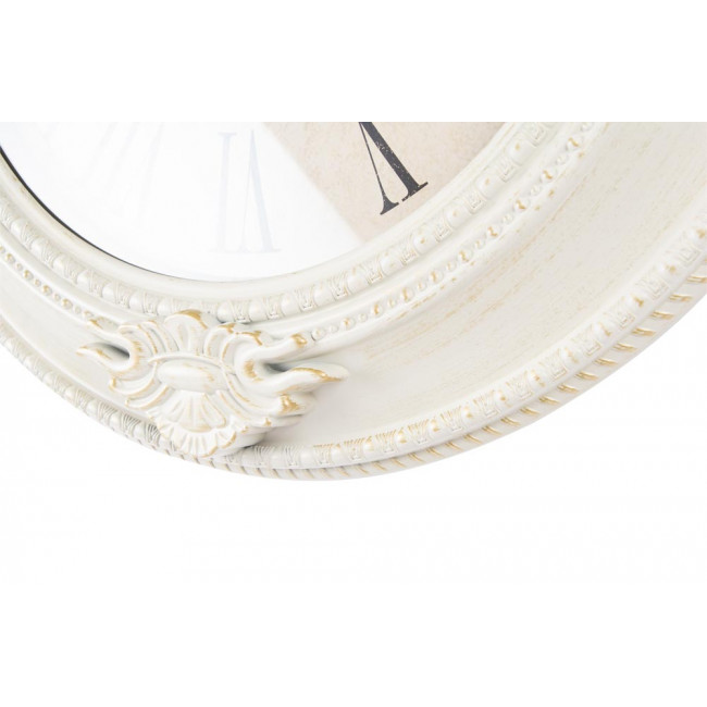 Wall clock Antique, white/ golden, D57.5x5.5cm
