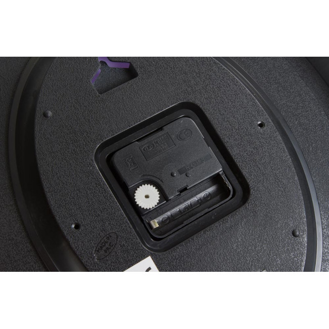 Wall clock, silver/white, oval, 27x5x33cm