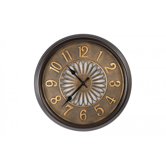 Wall clock Antique, golden/black, D51,5x5cm