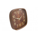 Wall clock Inline, brown, D30.5cm, W5cm