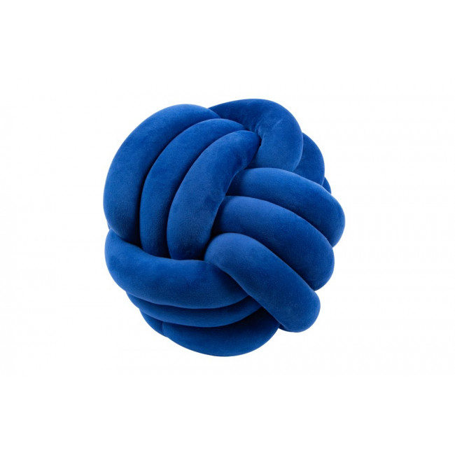 Fabric cushion KNOT Blue, D29cm