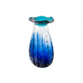 Стеклянная ваза Ingebo, синяя /прозрачная, 16x12x30cm