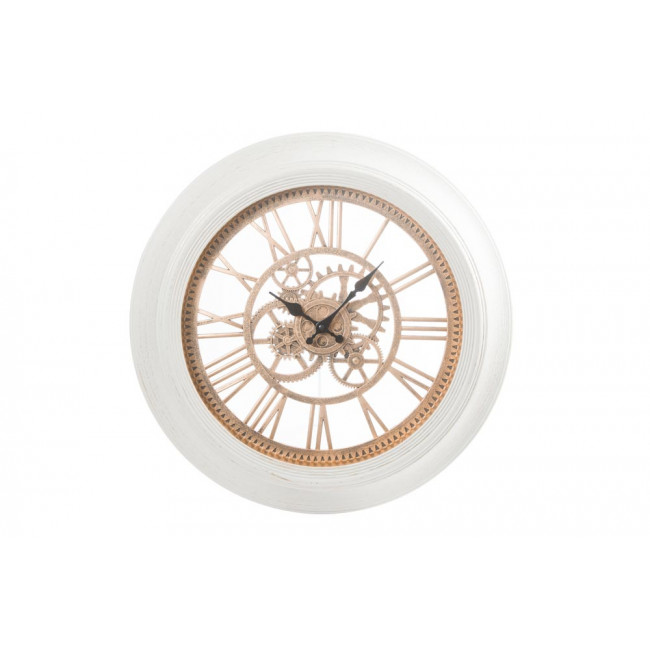 Wall clock Antique, ivory/golden, D51x5cm