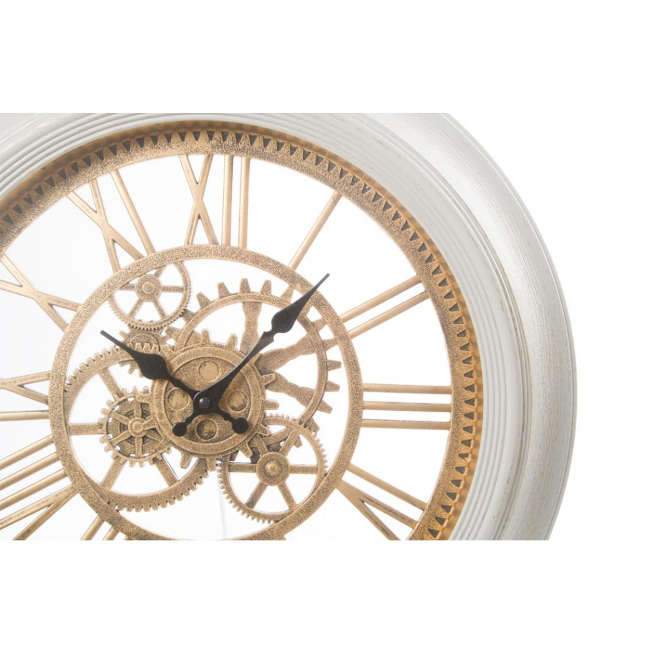 Wall clock Antique, ivory/golden, D51x5cm