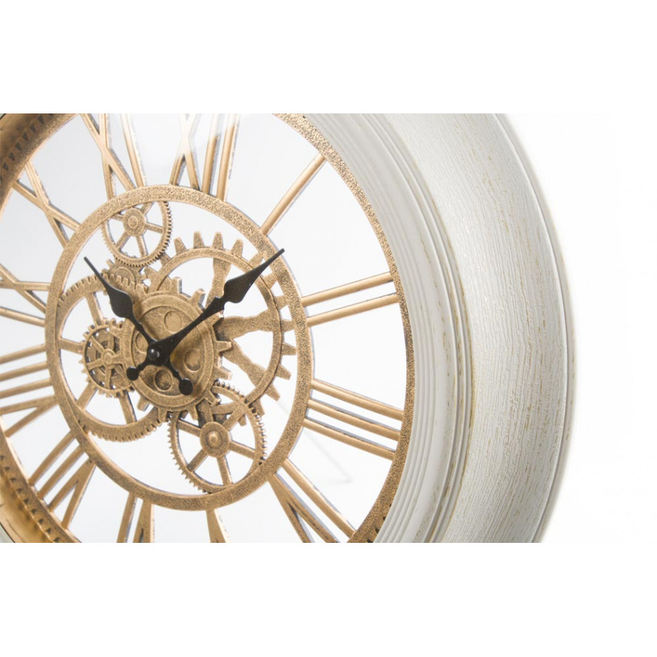 Wall clock Antique, ivory/golden, D51x5cm