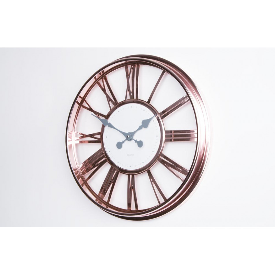 Настенные часы  Romans, медный / белый цвет, D40x4cm
