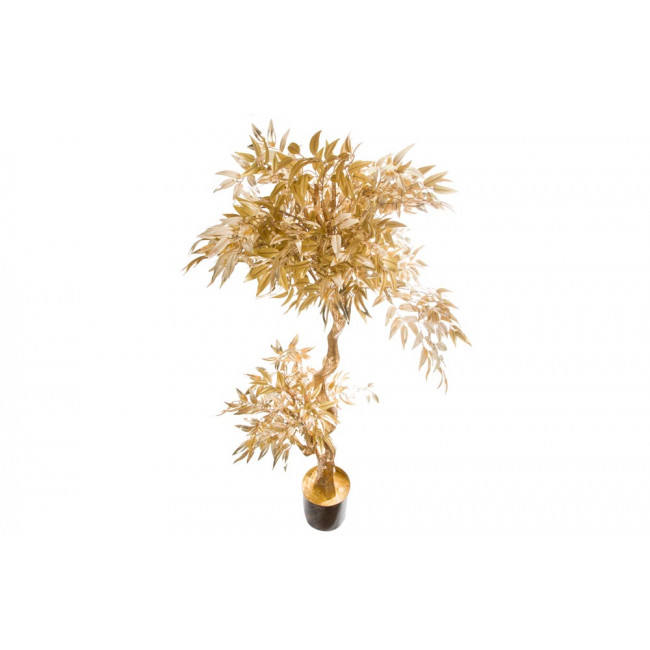 Декоративное растение в горшке, золотое, H137cm