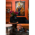 Vase Face, ceramic, orange colour, 17x10x21cm
