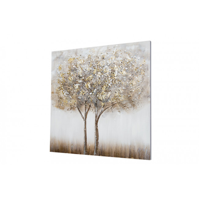 Canvas wall art Two trees, 80x80cm