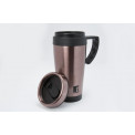 Thermo mug Neon Classic, pink colour, 400ml, H18xD8cm