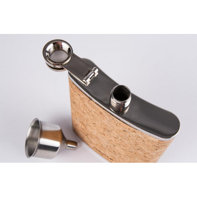Flask Cork with funnel, H13.5x9.5x2cm