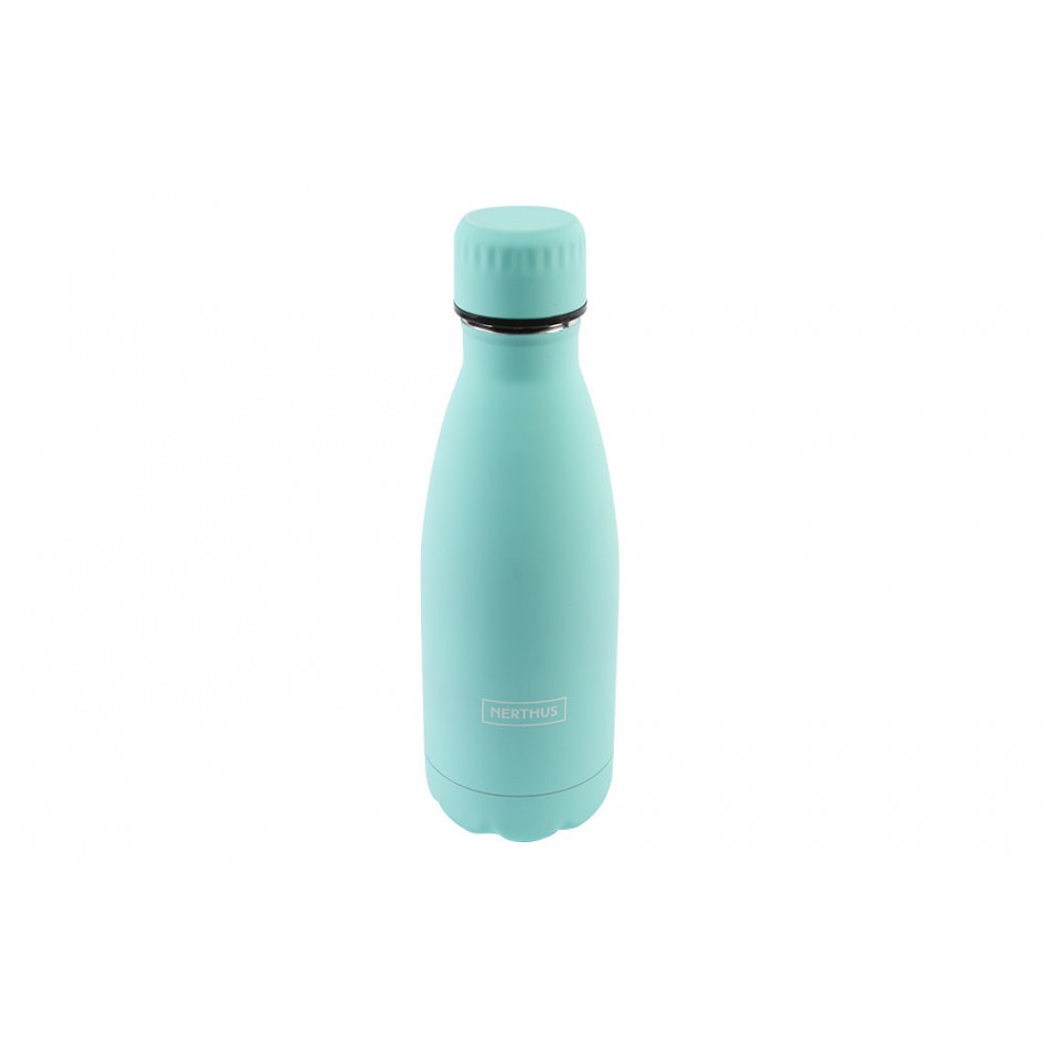 Water bottle, turquoise, H22xD7cm, 350ml