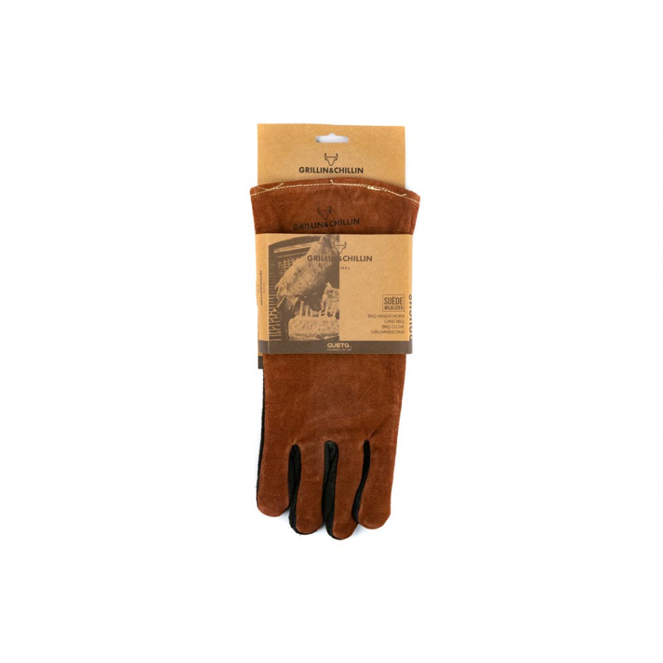 BBQ glove, suede, 36x19cm