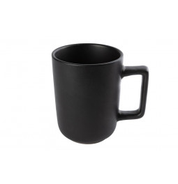 Mug Fika, black colour, H8.5x10.5cm, 400ml