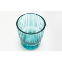 Water glass, blue colour, 250ml, H9.5xD8cm