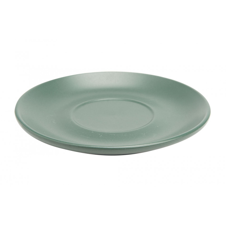 Saucer Fika, green colour, D14cm 