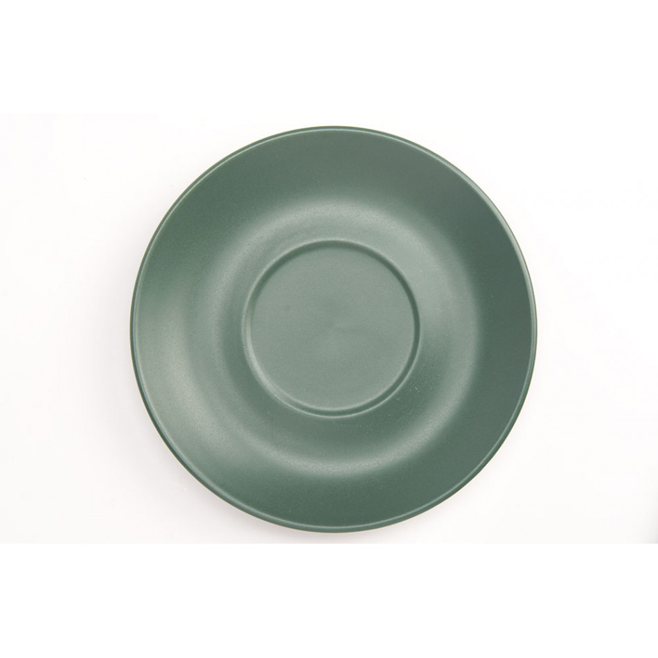 Saucer Fika, green colour, D14cm 