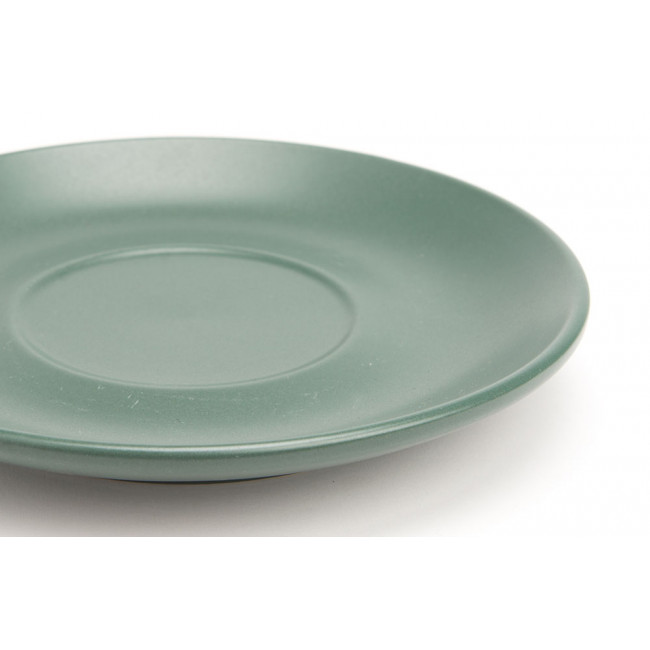 Saucer Fika, green colour, D14cm 