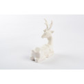 Decorative figurine Deer lying, porcelain, 9cm