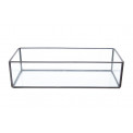Коробка Cube, металл/стекло, 25x10x6.5cm