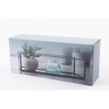 Box Cube, metal/glass, 25x10x6.5cm